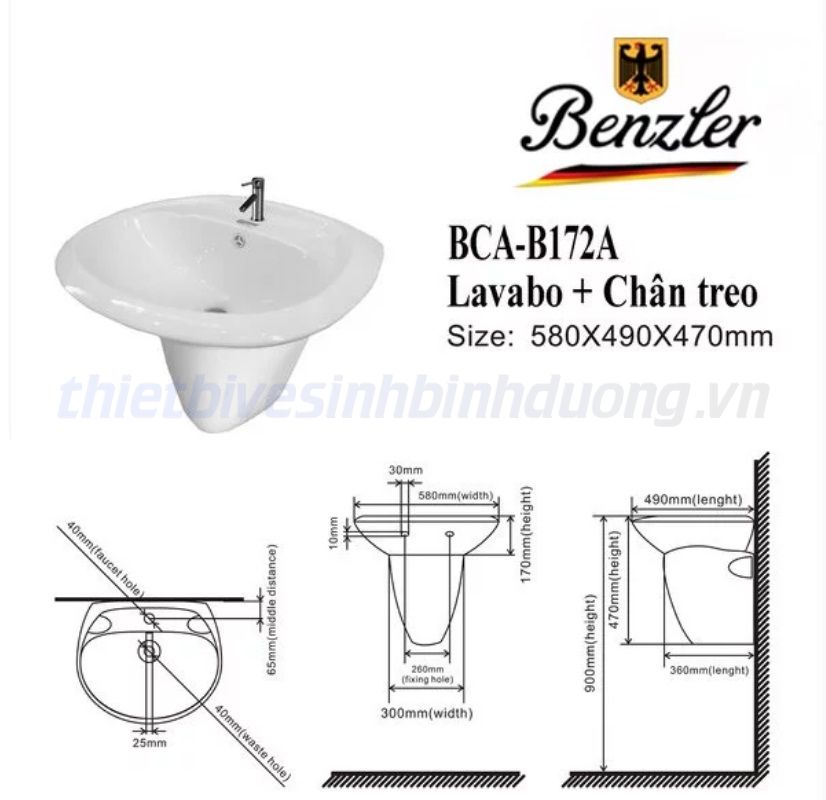 Lavabo Benzler BCA-B172A